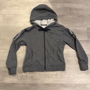 Under Armour Black and Gray Fleece Jacket